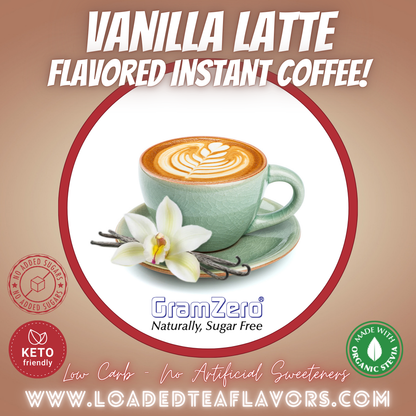 Vanilla Latte Best instant cappuccino mix powder no artificial sweeteners keto friendly quality powdered specialty coffee drink