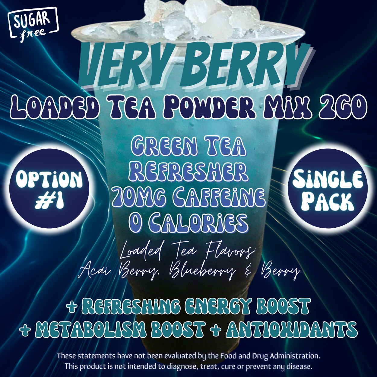 Very Berry: Loaded Tea Powder Mix 2GO Packets