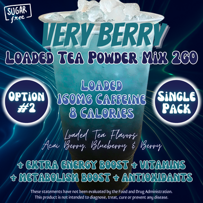 Very Berry: Loaded Tea Powder Mix 2GO Packets