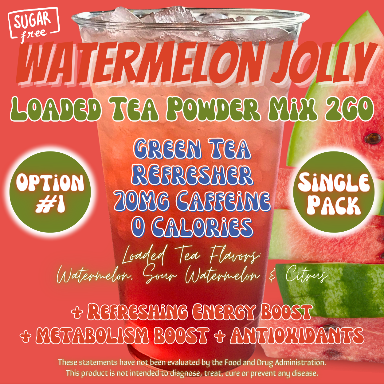 Watermelon Jolly: Loaded Tea Powder Mix 2GO Packets