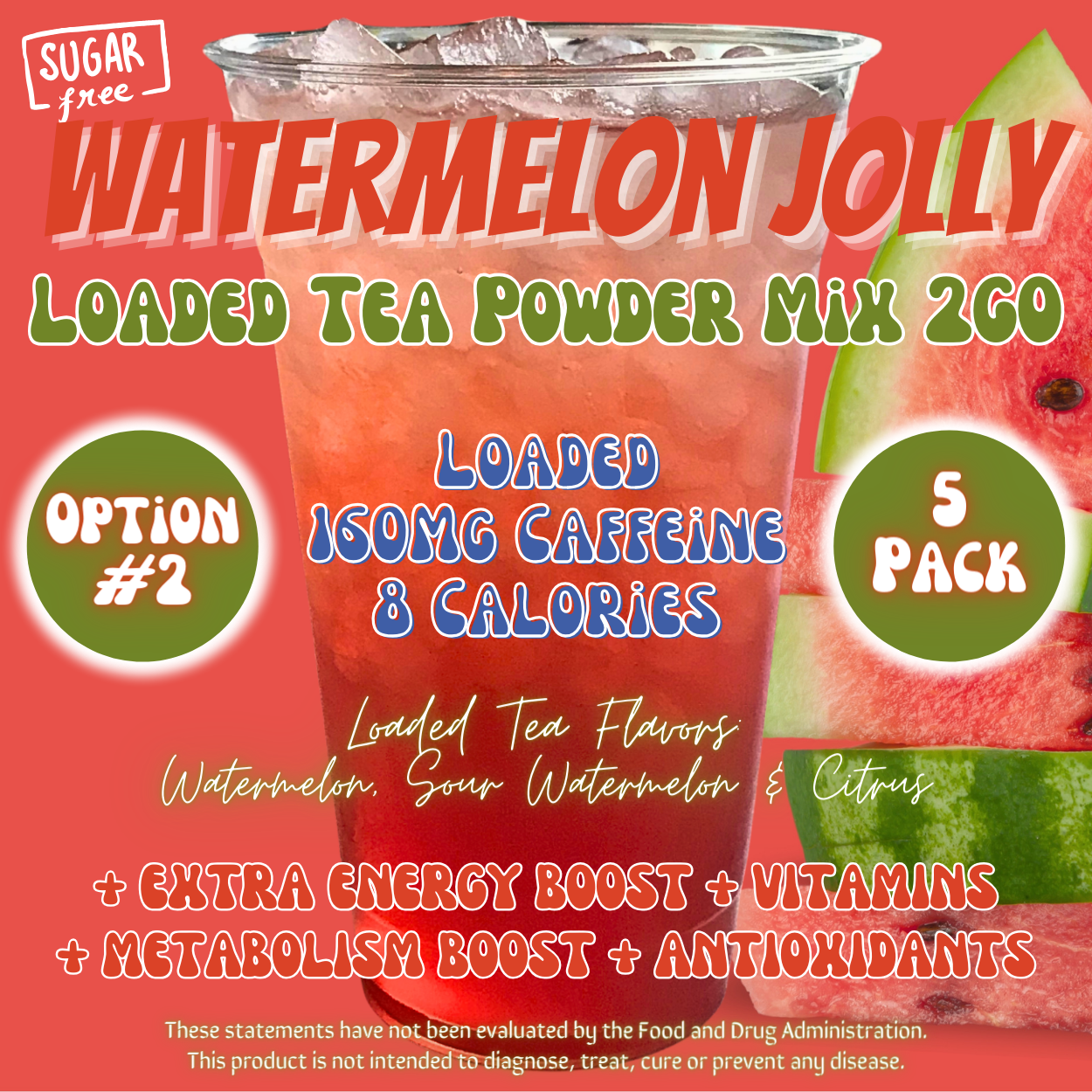 Watermelon Jolly: Loaded Tea Powder Mix 2GO Packets