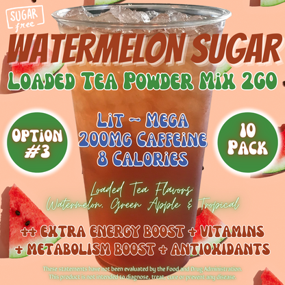 Watermelon Sugar: Loaded Tea Powder Mix 2GO Packets