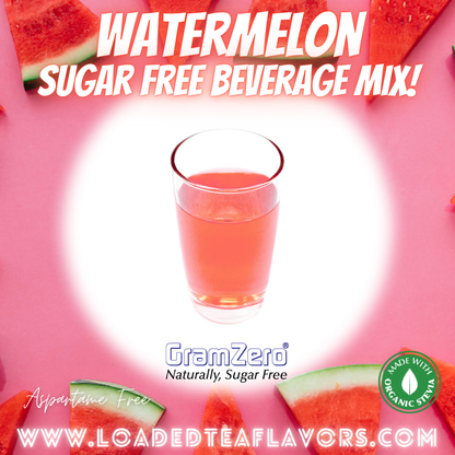 Watermelon Sugar Free Beverage Mix Loaded Tea Flavoring Aspartame Free Drink GramZero