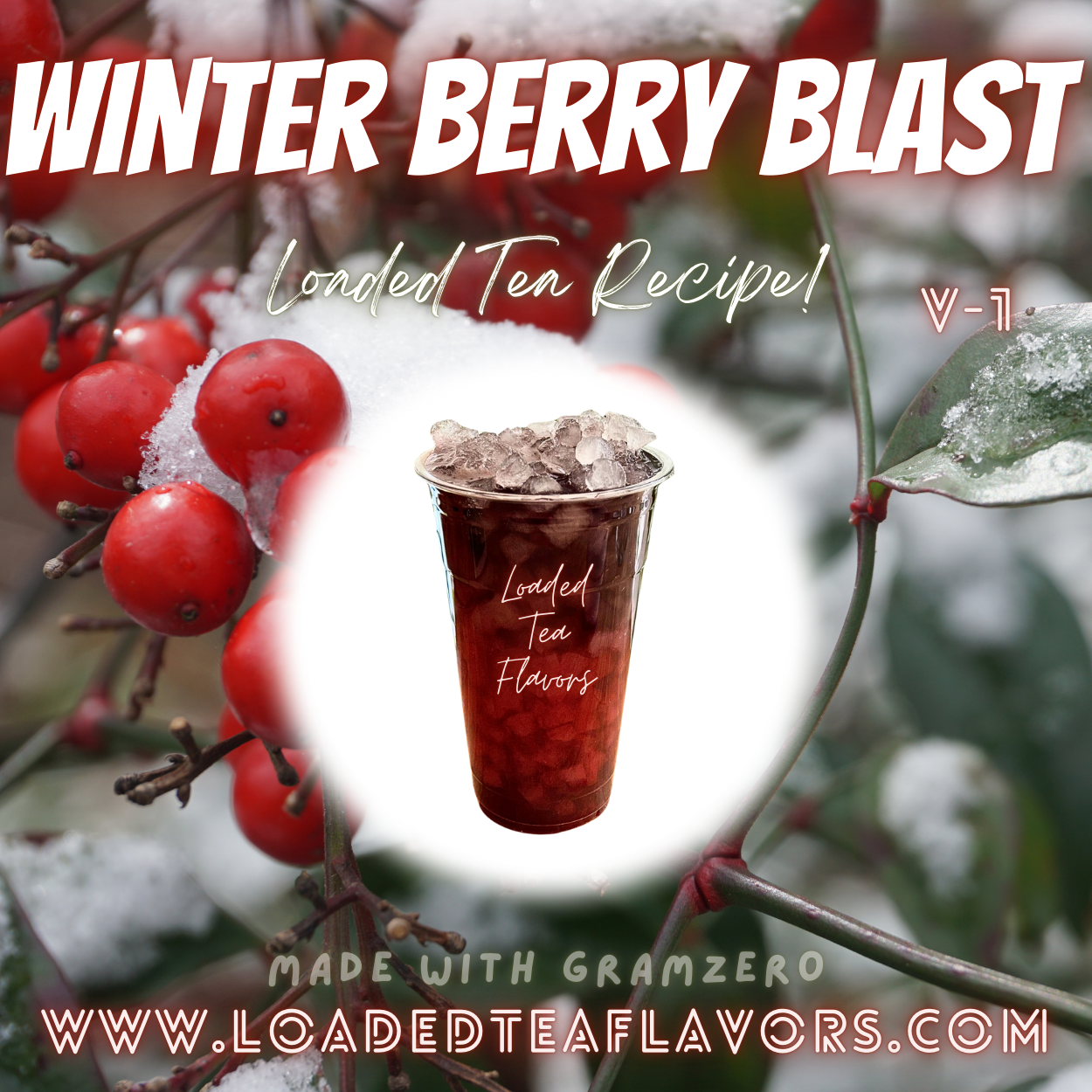 Winter Berry Blast Herbalife Loaded Tea Recipes for Making Loaded Teas at Home Energy Tea DIY