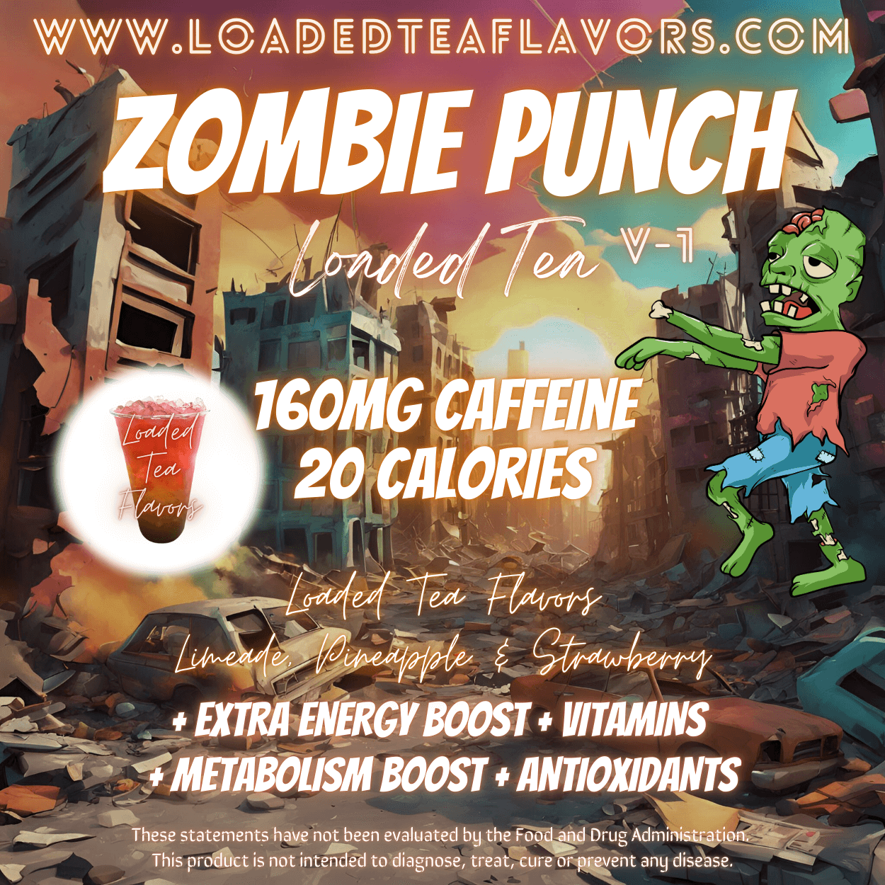 Zombie Punch Flavored 🧟‍♂️ Loaded Tea Recipe