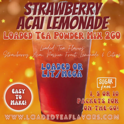 Strawberry Acai Lemonade: Loaded Tea Mix 2GO Packets