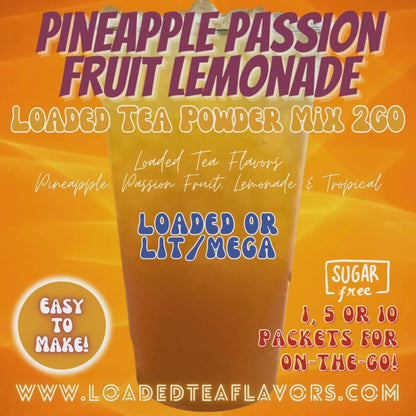 Pineapple Passion Fruit Lemonade: Loaded Tea Mix 2GO Packets