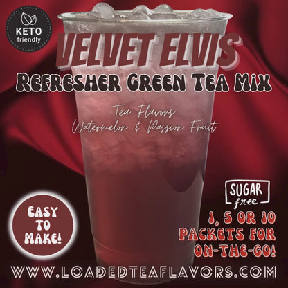 Velvet Elvis: Refresher Green Tea Keto Beverage Powder 2GO Packets