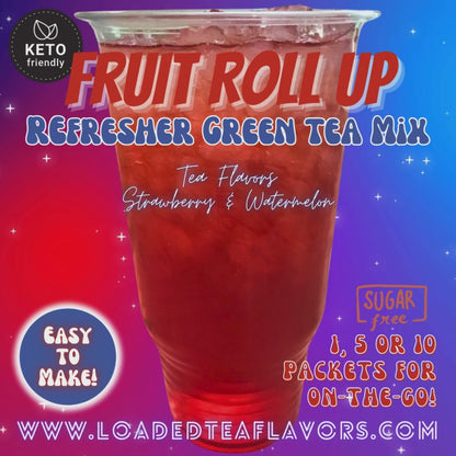 Fruit Roll Up: Refresher Green Tea Keto Beverage Powder 2GO Packets