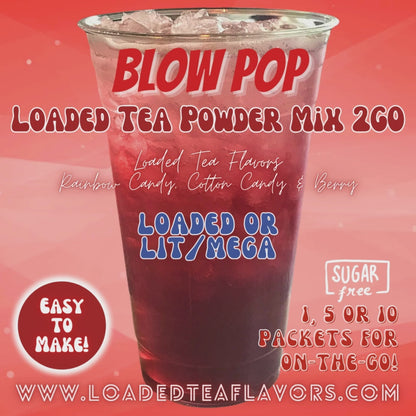 Blow Pop: Loaded Tea Mix 2GO Packets