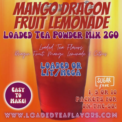 Mango Dragon Fruit Lemonade: Loaded Tea Mix 2GO Packets