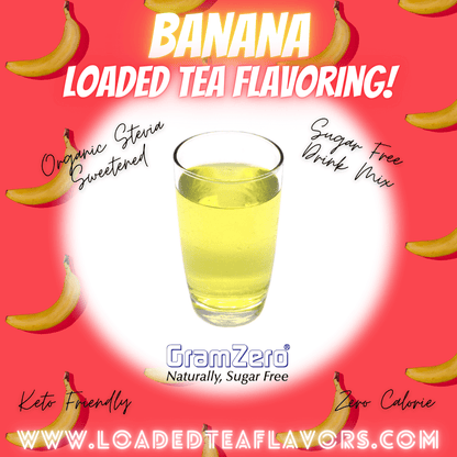 BANANA Sugar Free Beverage Mix 🍌 Aspartame Free Drink Mixes To Flavor Loaded Teas 🥤